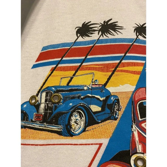 VINTAGE 1986 STREET RODS FOREVER JOHNNY’S MEN SHIRT SIZE LARGE PERFECT CONDITION - Picture 3 of 11